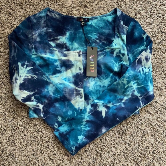 OCEAN TIDE HIGH CROP SWEATER - Picture 4 of 5